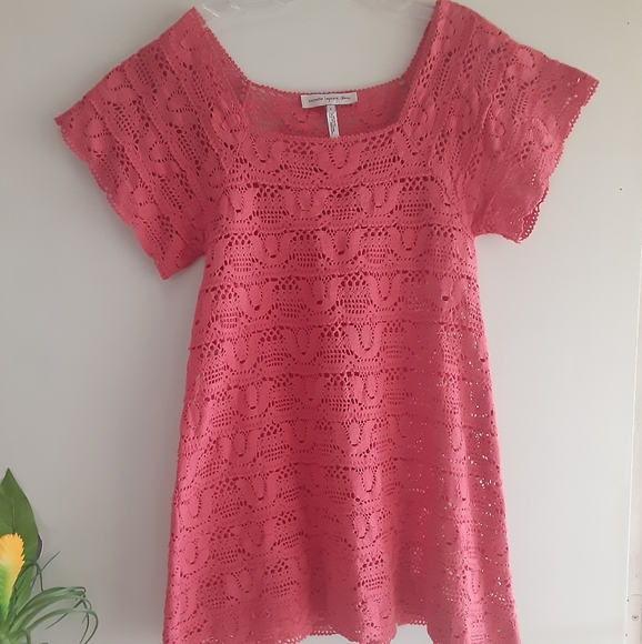 Nanette Lepore Prim Coral Crochet Dress - Picture 11 of 12